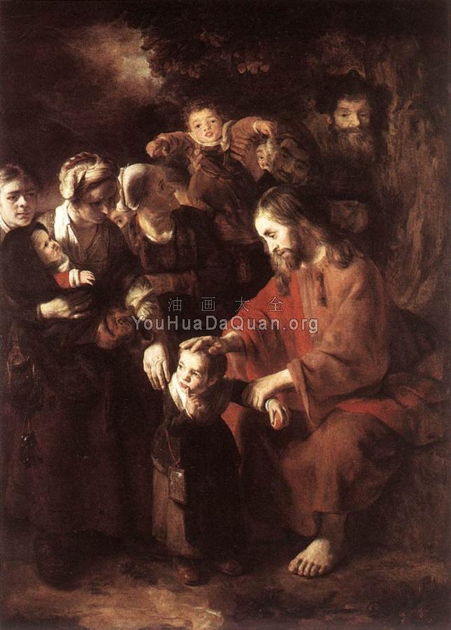 Christ Blessing the Children - 尼古拉斯·玛斯